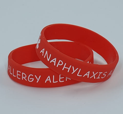 Anaphylaxis/Allergy Alert Silicone Wristband