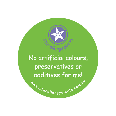 No Artificial Colours, Preservatives or Additives - sticker