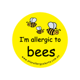 I'm allergic to Bees - badge