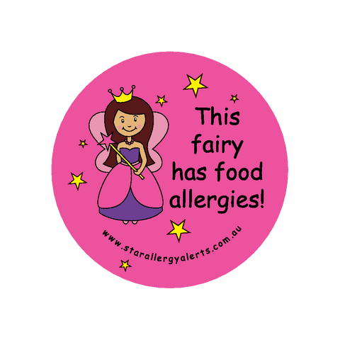 This Fairy has Food Allergies - sticker