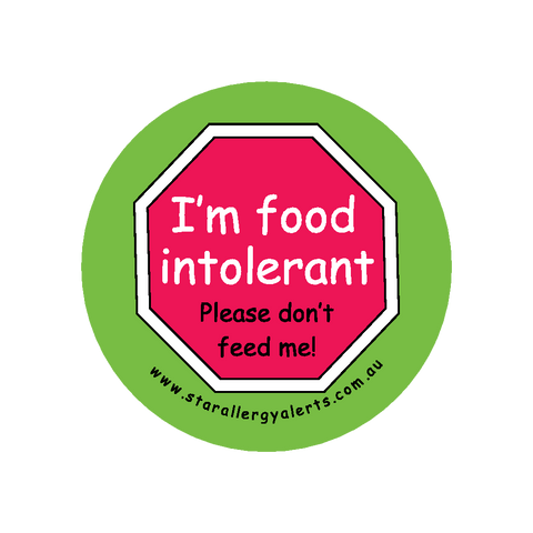 I'm Food Intolerant - badge