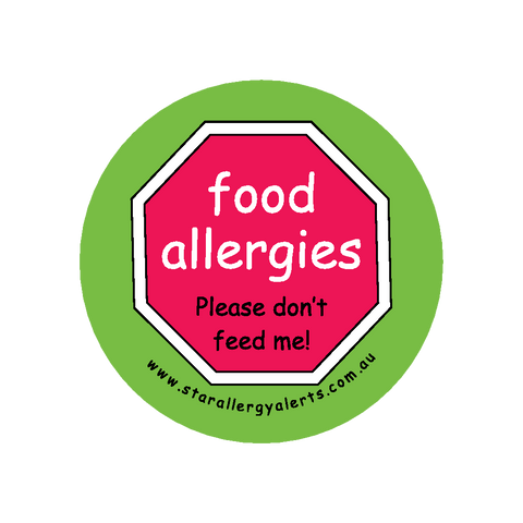 Food Allergies, Please don't feed me - sticker