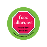 Food Allergies, Please don't feed me - badge 44mm