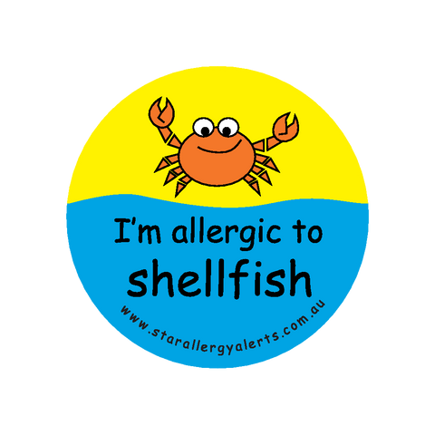 I'm allergic to Shellfish - badge