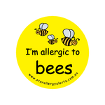 I'm allergic to Bees - badge