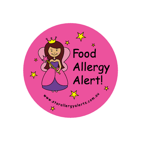 Food Allergy Alert Fairy Princess - badge